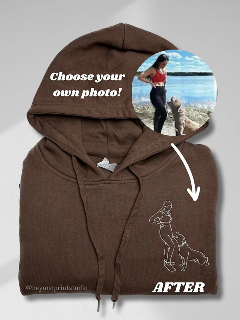 Custom Line Art Portrait Sweater