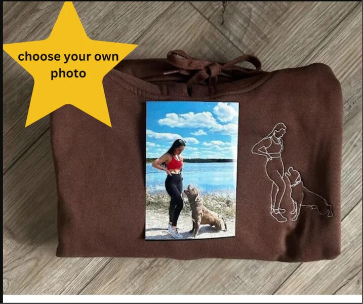 Custom Line Art Portrait Sweater