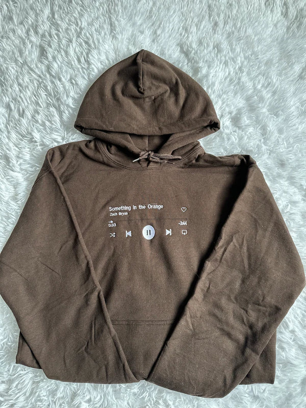 Custom Embroidered Music Player Track Sweatshirt
