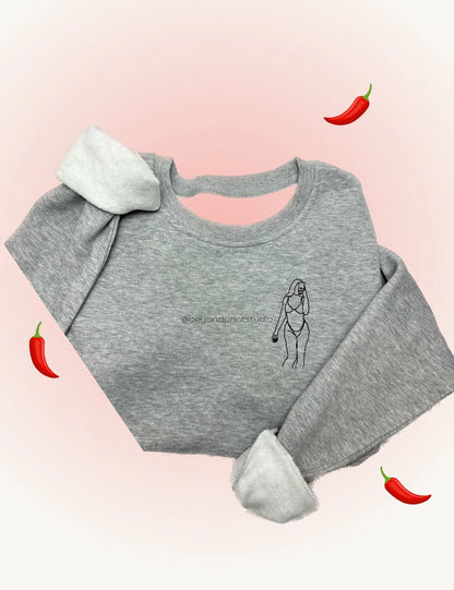 Custom Spicy Line Art Portrait Sweater