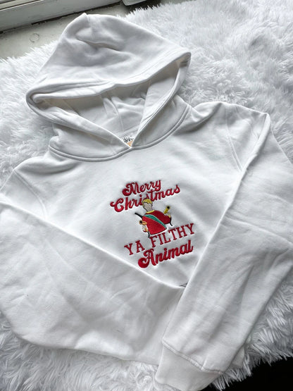 "Merry Christmas Ya Filthy Animal" - Holiday Movie Pullover