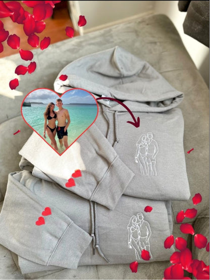 Custom Line Art Portrait Sweater