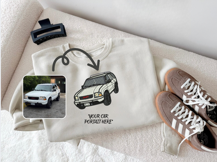Custom Coloured Car Portrait Sweater